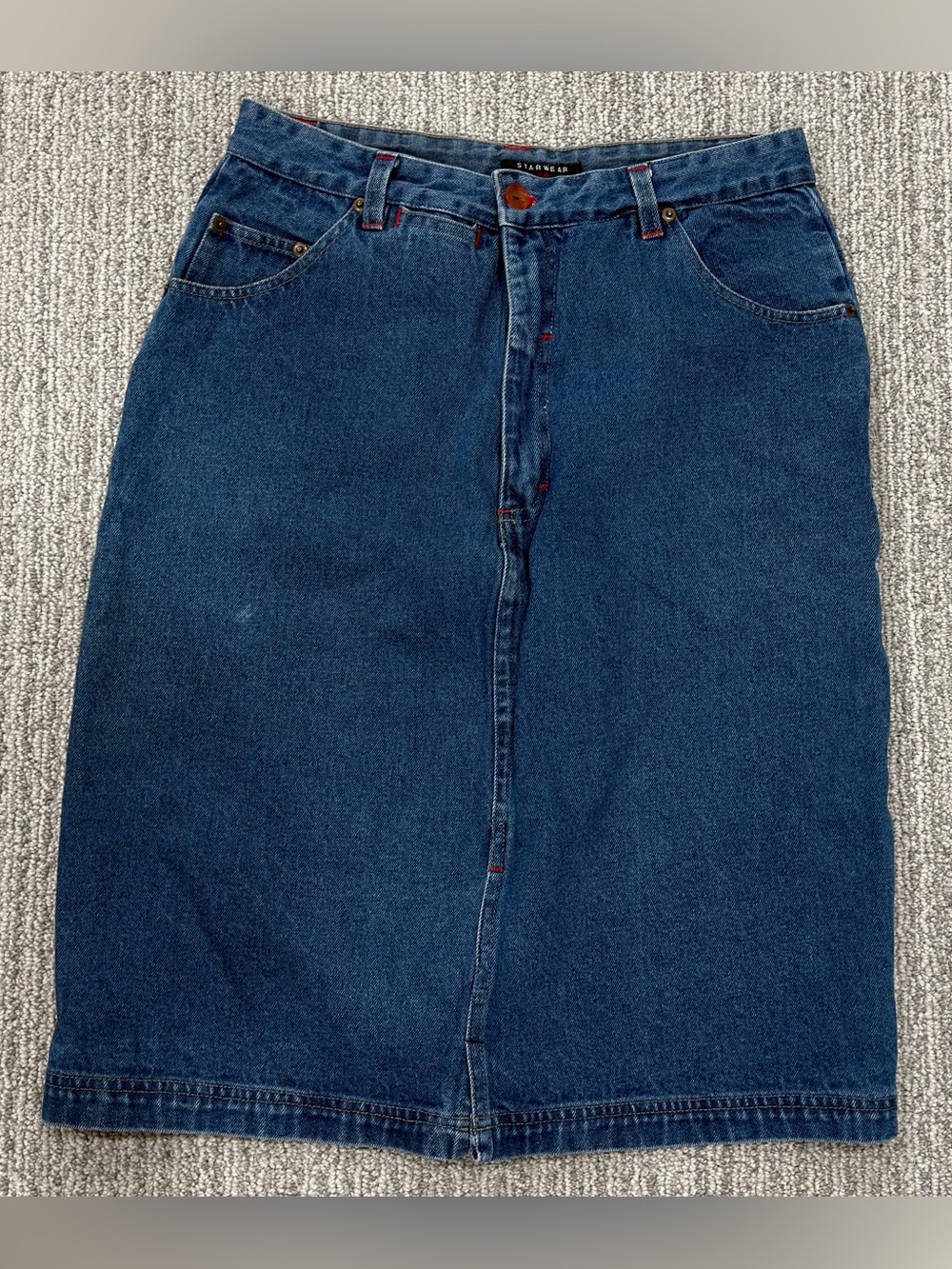 Midi Jean Skirt